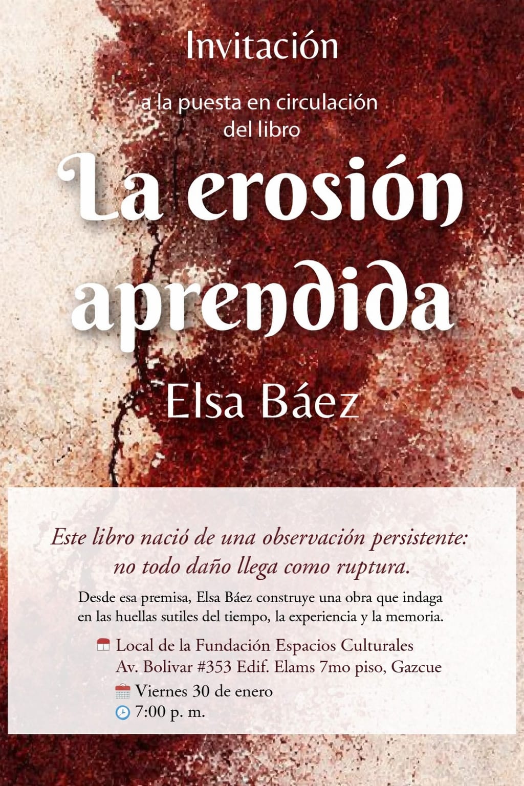 ​Elsa Báez presenta 